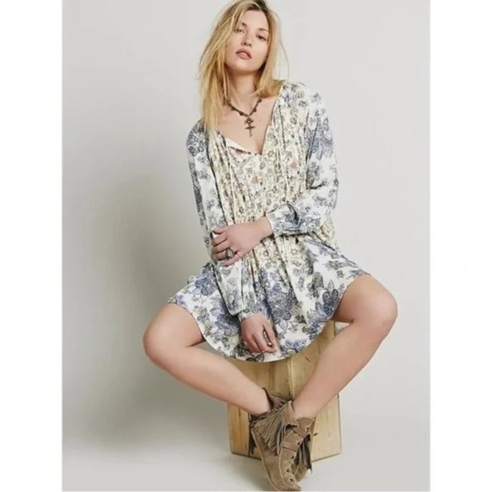 FREE PEOPLE Lucky Loosey Mini Boho Dress / Tunic – Generous XS